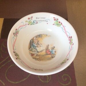 Wedgwood Peter Rabbit For Your Christening Bowl